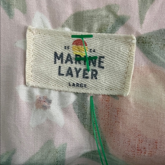 Marine Layer Pink Floral with Oranges Midi Dress - Picture 2 of 4